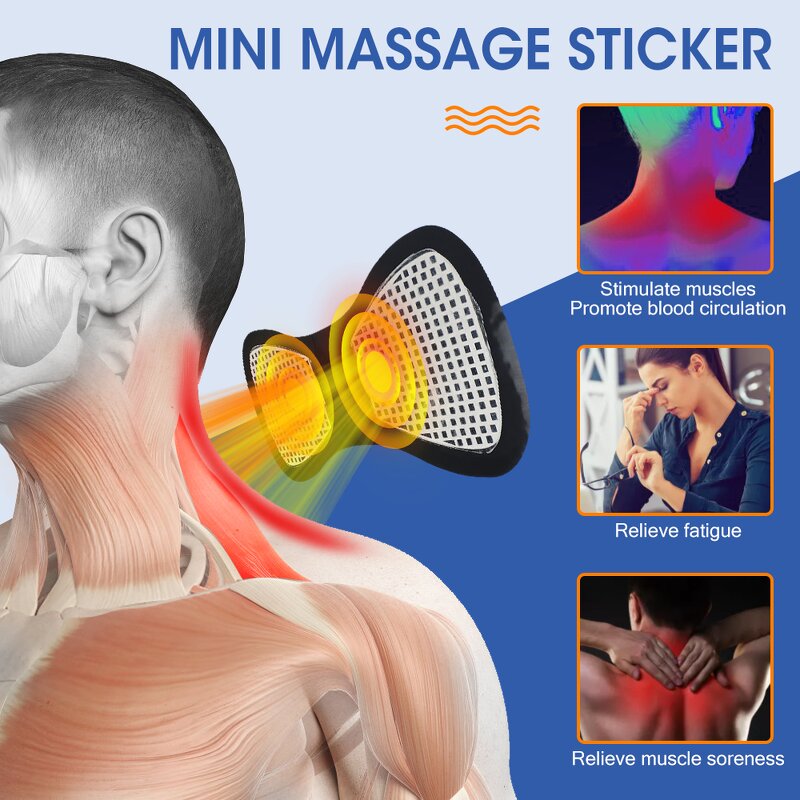 Body Massager Manufacturer - 19 Levels 8 Modes Mini Digital Pulse with Hammer EMS for Cervical Back Neck Relief