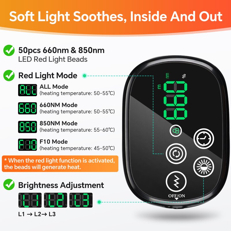 Shoulder Massager Manufacturer - New Customized Electric with Red Light Therapy Heating & Vibration