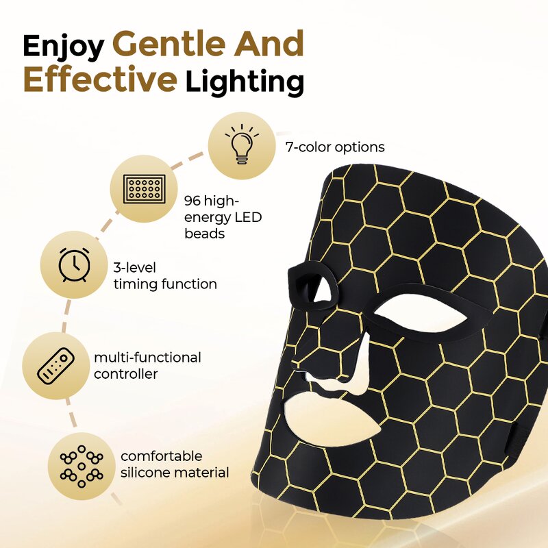 Facial Mask Manufacturer - Colored Light Therapy Instrument with Blue and Red Photon Rejuvenation