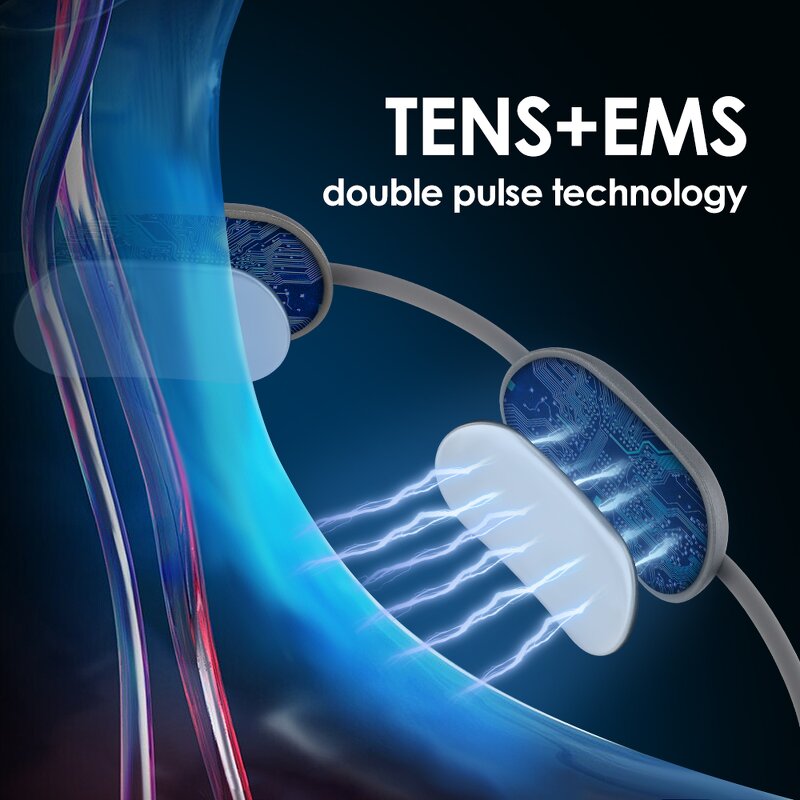 Neck Shoulder Massager Manufacturer - Cordless TENS Muscle Stimulator Pendant Micro Current EMS Pulse with Heat