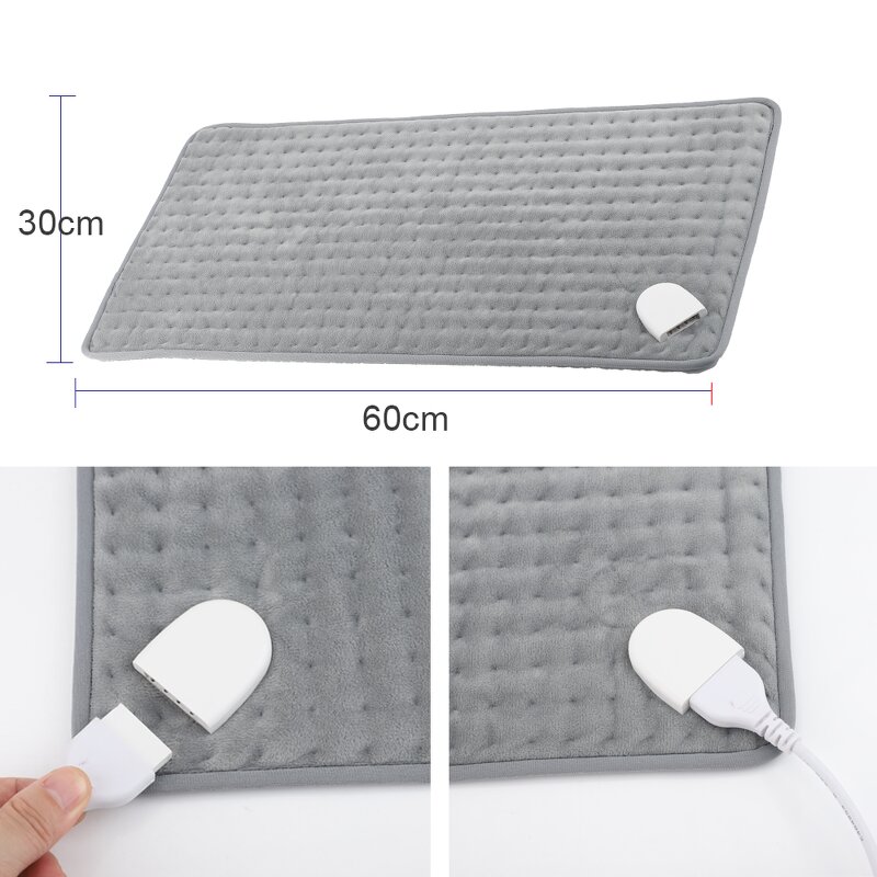 Heating Pad Manufacturer - Super Soft Velvet Thermal Body Massage Cushion Electric 30x60cm 45-60 Temperature Control