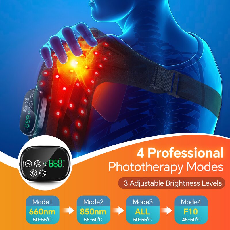 Shoulder Massager Manufacturer - New Customized Electric with Red Light Therapy Heating & Vibration