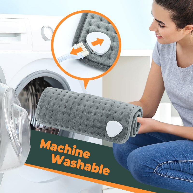 Heating Pad Manufacturer - Washable Heat Therapy Body Warmer Electric for Back Waist Neck Shoulder Pain Relief