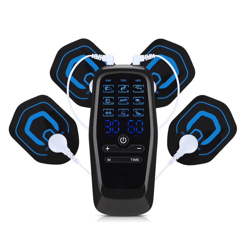 Muscle Stimulator Manufacturer - Wireless Rechargeable Dual Pulse Meridian Therapy EMS TENS with Remote Control