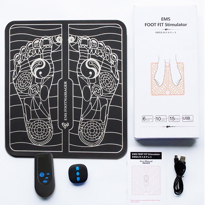 Foot Massager Manufacturer - Remote Control Electric TENS Cushion Mat EMS Acupuncture Pad for In-Home Spa