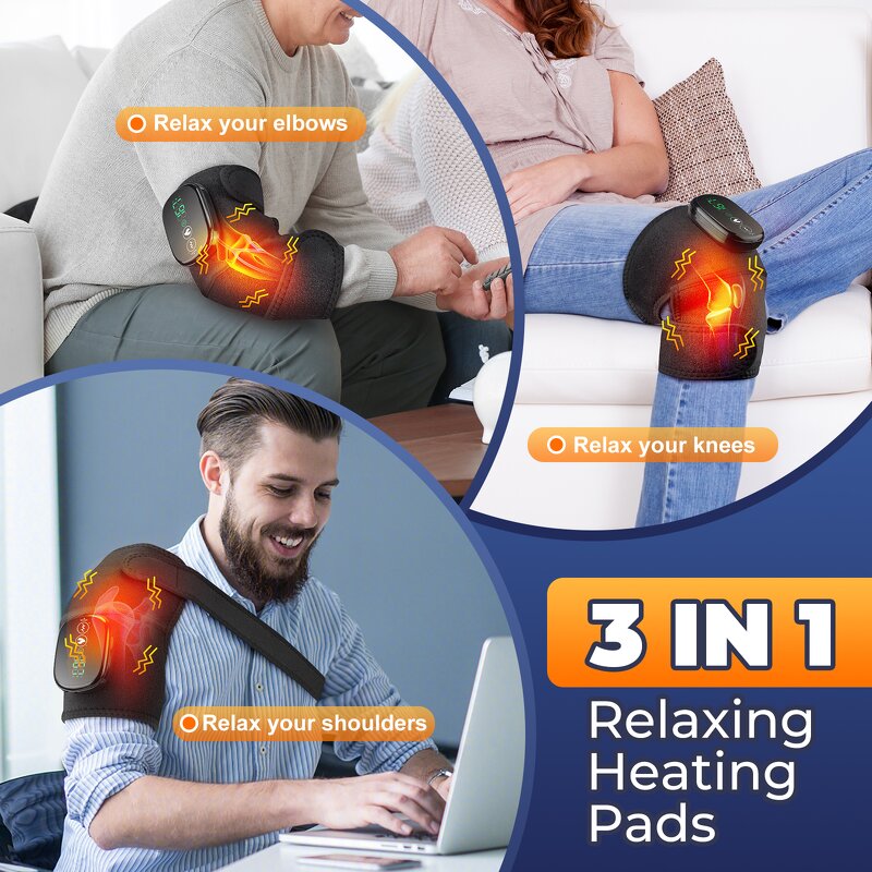Knee Massager Manufacturer - Wireless for Arthritis Pain Relief with Heating Joint Wrap Vibration Physiotherapy