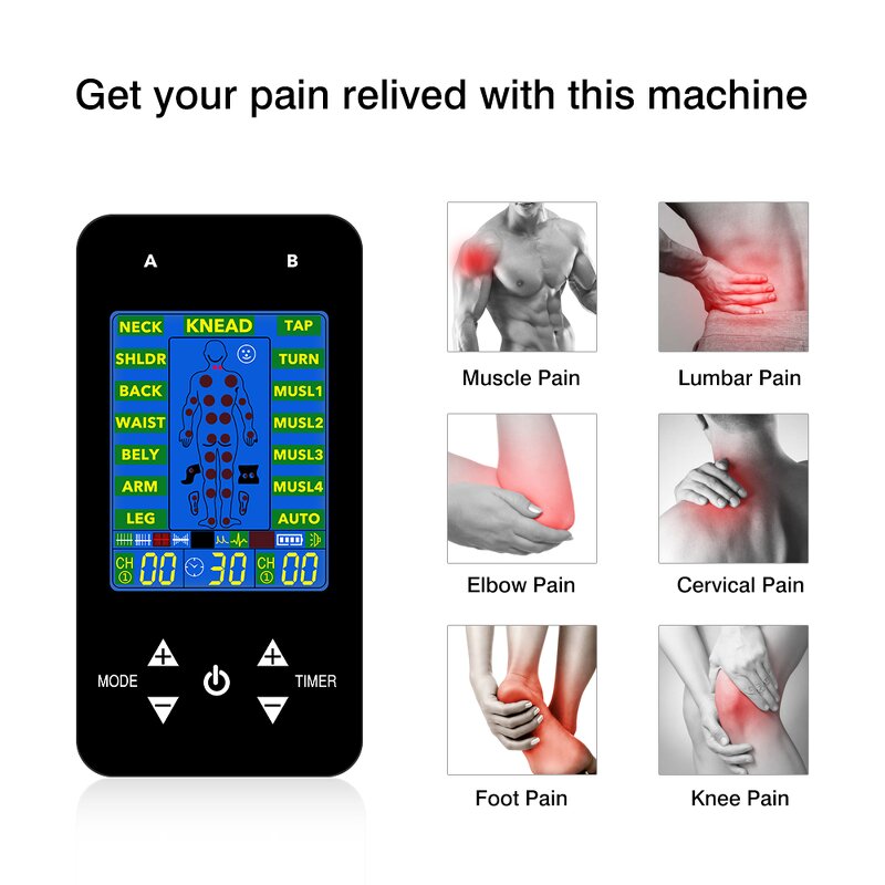 Muscle Stimulator Manufacturer - Wireless Home Use Digital Therapy TENS EMS Device Electronic & Acupuncture Body Massager