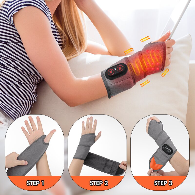 Heating Wrap Manufacturer - Customized Cordless Vibrator Belt & Wrist Band with 660-850nm Red Light