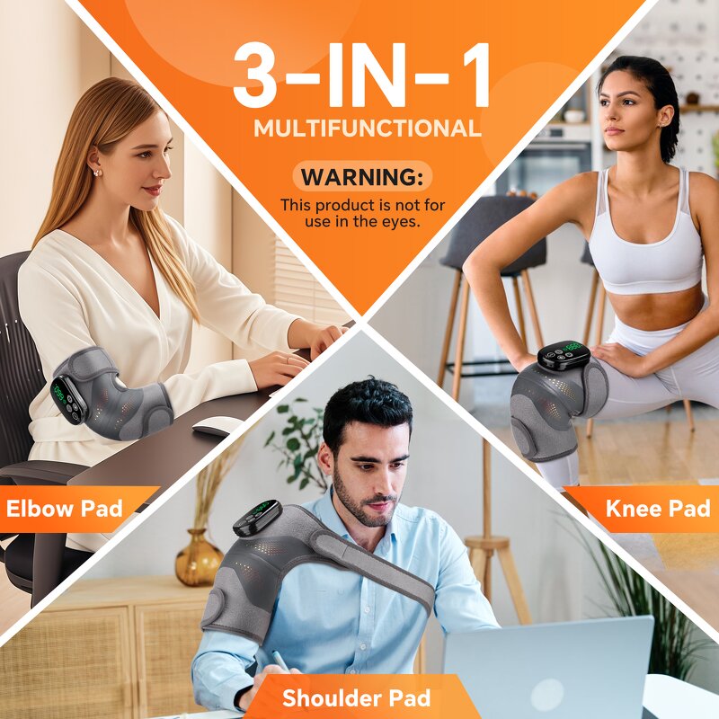 Knee Massager Manufacturer - Wireless Infrared with Red Light Therapy Pad & HD Digital Controller