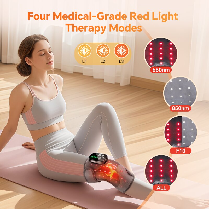 Knee Massager Manufacturer - Wireless Infrared with Red Light Therapy Pad & HD Digital Controller