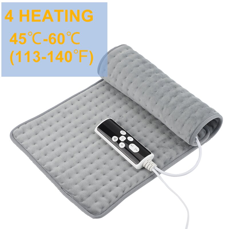 Heating Pad Manufacturer - Super Soft Velvet Thermal Body Massage Cushion Electric 30x60cm 45-60 Temperature Control