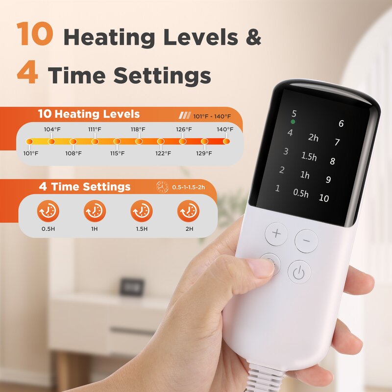 Heating Belt Manufacturer - 2025 New Upgrade 2in1 Period Pain Relief Adjustable 10-gear Pad Wrap with Hand Warmer