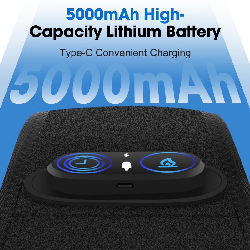 Massage Belt Manufacturer - Full Body with 3 Heat & Timer, 660&850nm Red Light Therapy, 5000mAh