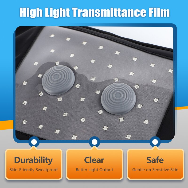 Back Massager Manufacturer - 660nm & 850nm Cordless with Heating Support & Red Light Therapy