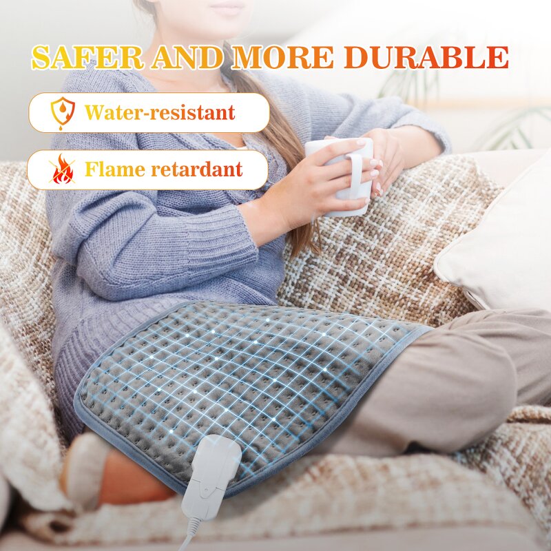 Heating Pads Manufacturer - Customized Gray Quilted Electric Europe Style Thermal Equipment Perfect Gifts for Women