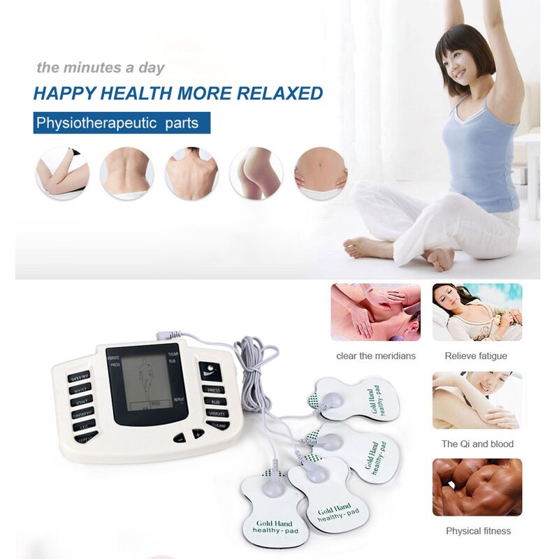 Muscle Stimulator Manufacturer - Home Use Electrostimulator Pulse Meridian Digital Therapy TENS Acupuncture Full Body Wireless