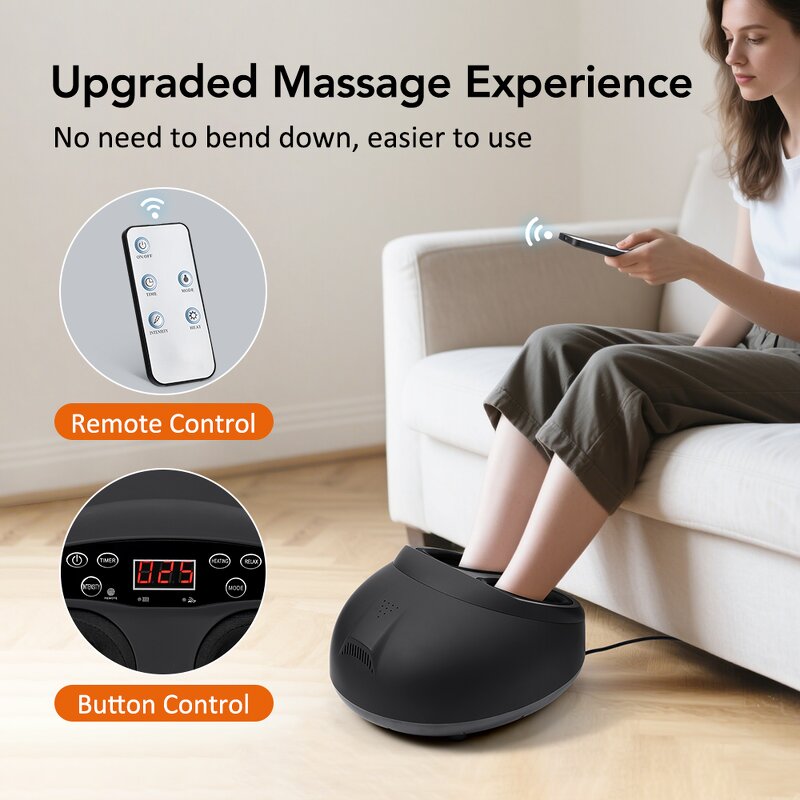 Foot Massager Manufacturer - Cordless Controller with Airbag Massage Hot Compress Kneading Warmer Heating Machine