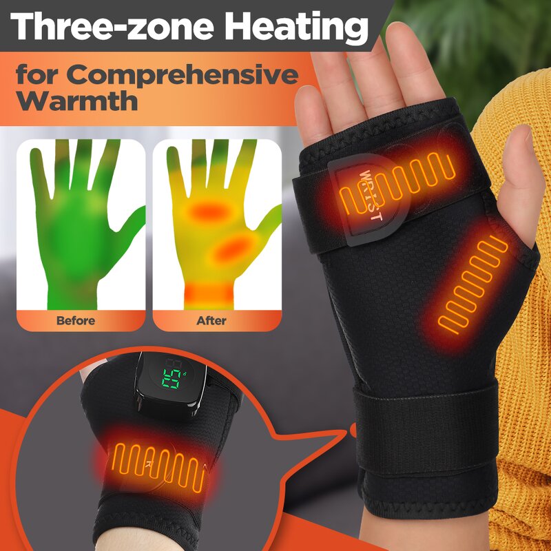 Hand Warmer Manufacturer - Type-C Charging Electric Heated with Wrist Brace for Support & Pain Relief