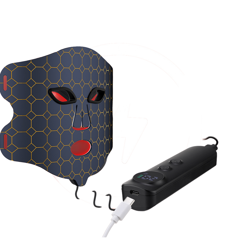 Facial Mask Manufacturer - 450nm 660nm 850nm Blue/Red/Infrared LED Light Therapy for Skin Care