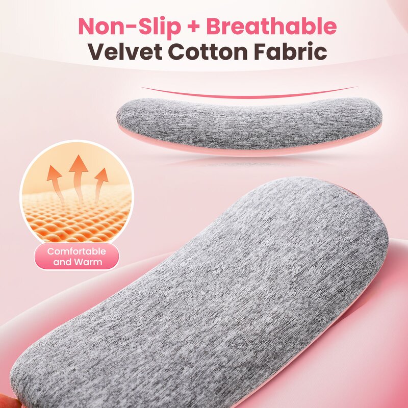 Abdominal Massager Manufacturer - Newly Upgraded Cordless Rechargeable Electric Hot Compress Warm Palace Belt