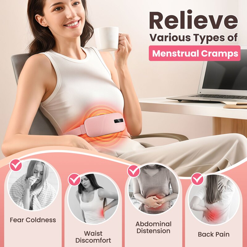Heating Belt Manufacturer - New Models Warm Palace for Menstrual Cramps & Period Pain Relief Waist Massage