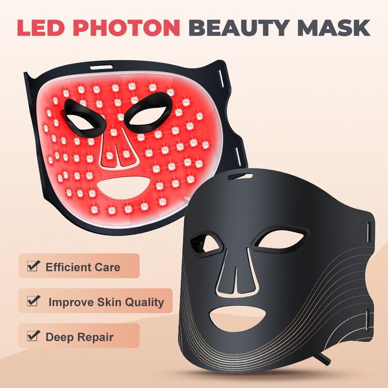 Facial Mask Manufacturer - 180 Lights Silicone LED 7 Colors for Face Massage & Red Light Therapy