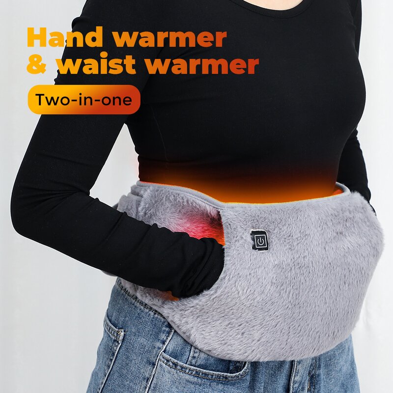 Heating Pad Manufacturer - 2-in-1 Hand Warmer Waist with USB Velvet Menstrual Pain Relief & Infrared Physiotherapy