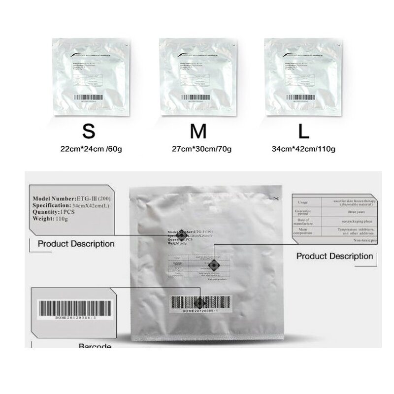 Anti Freeze Membrane - 60g 70g 110g Cryo Pad for Slimming Machine