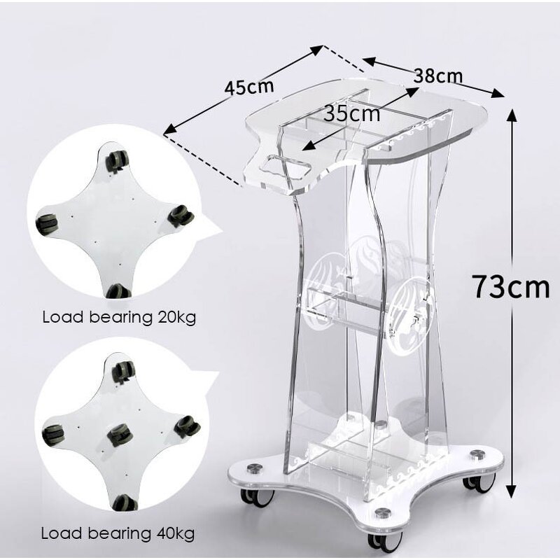 Acrylic Beauty Trolley - 2022 Aesthetic Salon Spa Facial Cart