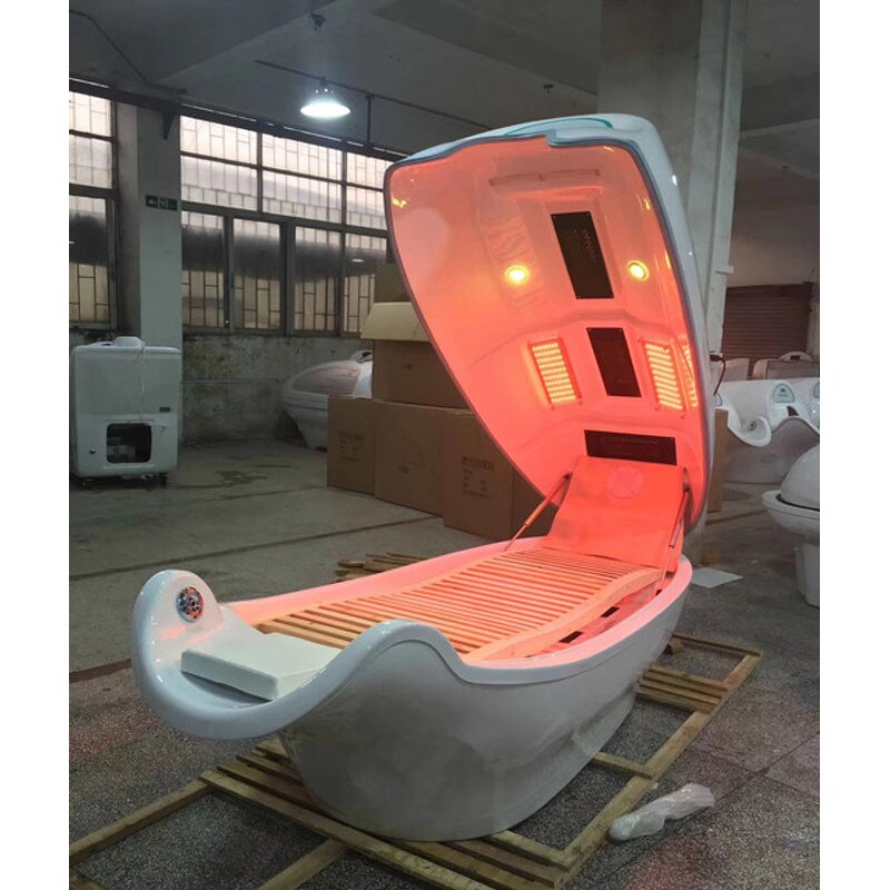 Infrared Sauna Bed - 8 Lights LED Photon Therapy Spa Capsule