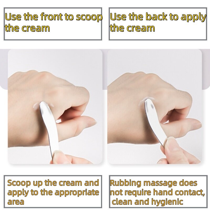 Makeup Scoop Manufacturer - Stainless Steel Small Dispensing Eye Cream Stick Face Cream Mask Scraper