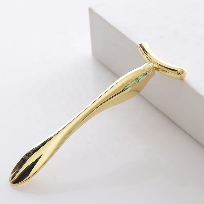 Cosmetic Spatula Manufacturer - Luxury Metal T-Shaped for Home Use Big Eye Cream & Facial Massager - Custom Logo
