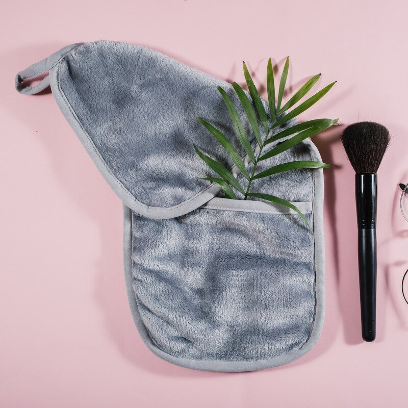 Makeup Remover Puff Manufacturer - Microfiber Pads Cloth With Pocket for Facial Cleaning