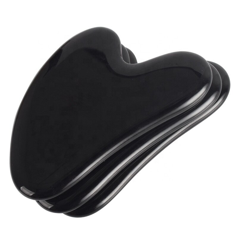 Gua Sha Tool Manufacturer - Natural Black Obsidian for Facial Massage Skin Lightening & Private Label
