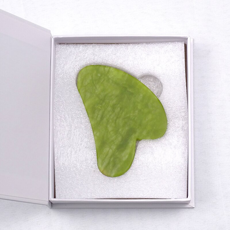 Facial Massager Set Manufacturer - Factory Direct Wholesale with Real Natural Green Jade Roller & Gua Sha