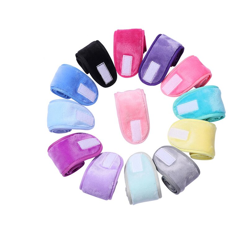 Spa Headband Manufacturer - Face Wash Headband Women Sponge Terry Towel Hairband