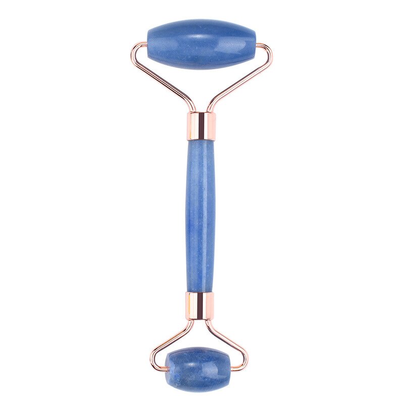 Jade Roller Manufacturer - Custom Logo Natural Blue Aventurine for Face Anti-aging & Fatigue Relief