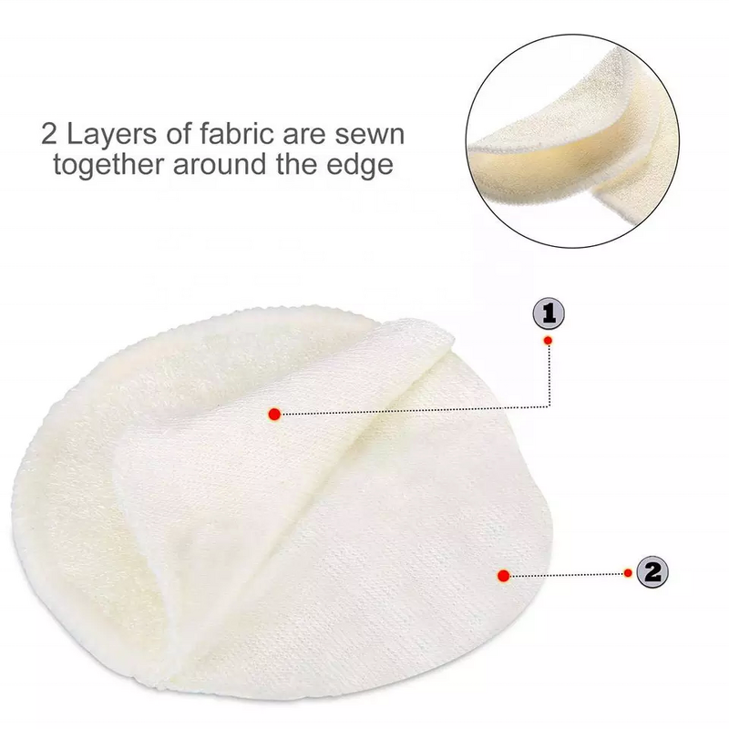 Makeup Remover Pads Manufacturer - Custom Bamboo Cotton 2 Layers Reusable with Konjac Sponge - Wholesales