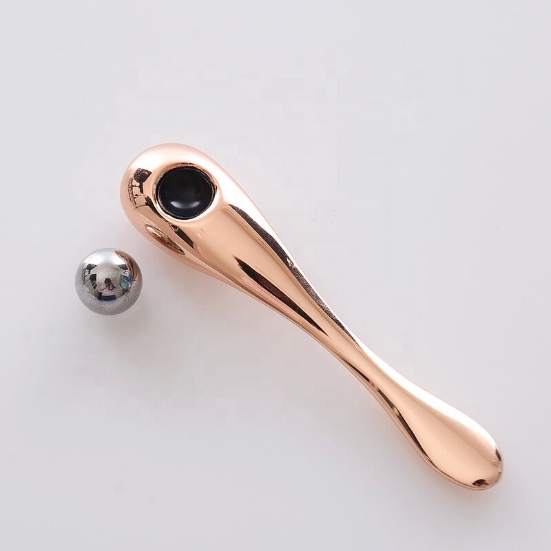 Facial Spoon Manufacturer - Custom Logo Metal for Home Use Eye Cream Roller Wand Zinc Alloy Face Lift Tool