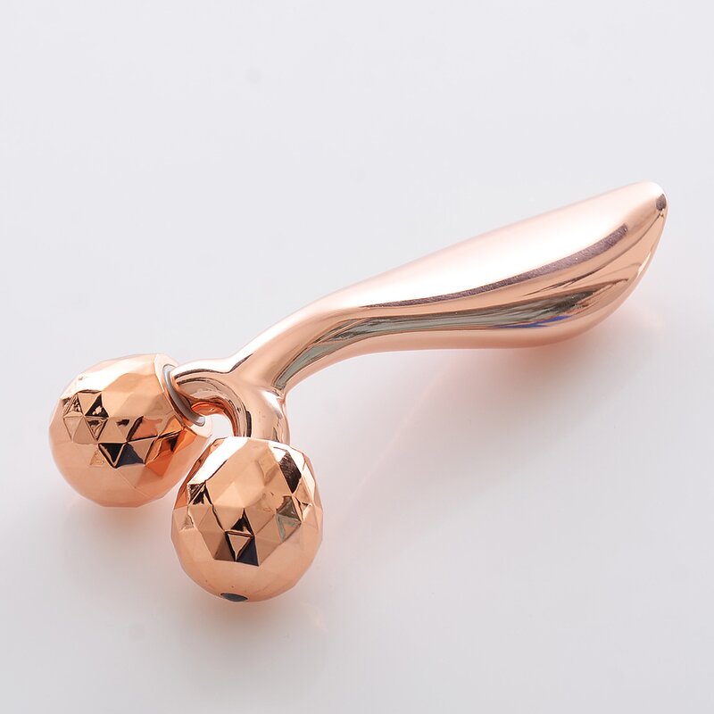 Face Sculpting Roller Manufacturer - Gold Stainless Steel for Neck Massage Body Slimming Anti-Wrinkles
