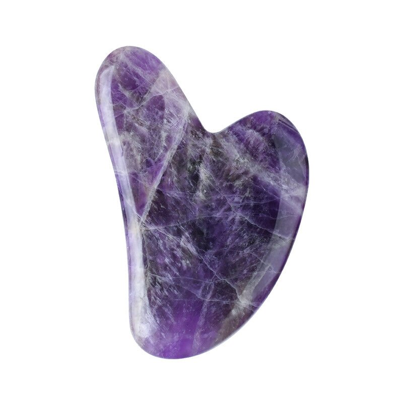 Gua Sha Tool Manufacturer - Wholesale Natural Purple Crystal Amethyst for Face Lifting Skincare Massager