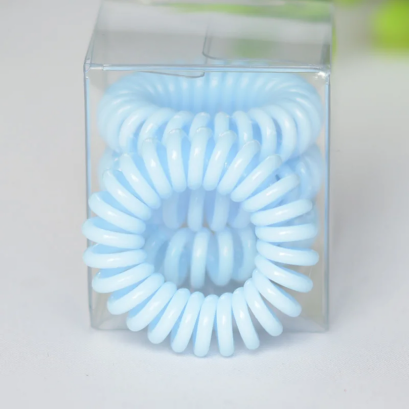 Hair Cords Manufacturer - 4pcs/box Women's Headstring Bracelet Telephone Scrunchie for High Ponytail Traceless