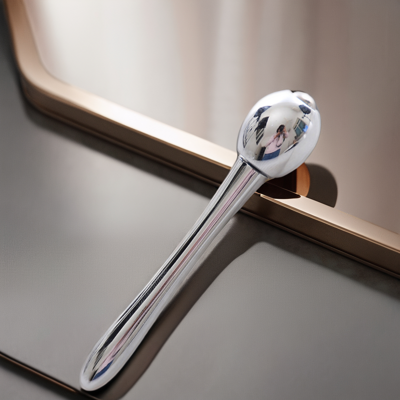 Eye Roller Massager Manufacturer - Silver Metal Wand to Remove Eye Wrinkles Reduce Dark Circles Puffiness