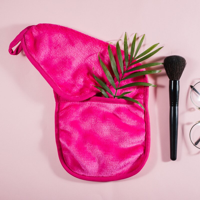 Makeup Remover Puff Manufacturer - Microfiber Pads Cloth With Pocket for Facial Cleaning