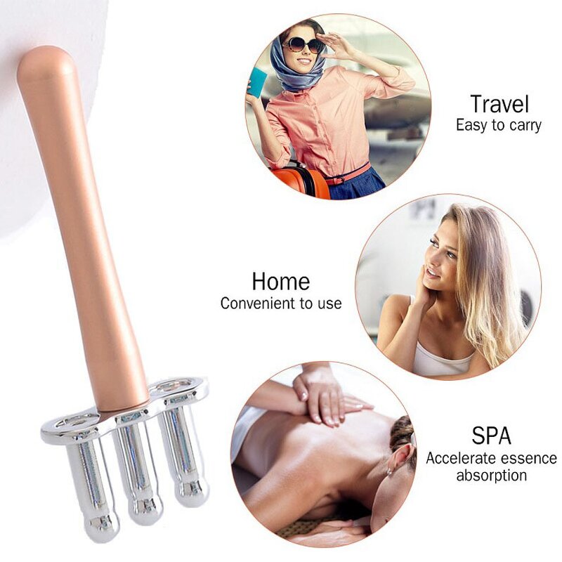 Meridian Massage Fork Manufacturer - Wholesale 3-Magnetic Body Back Scrapping Magnetotherapy Pen for Acid Exhausing