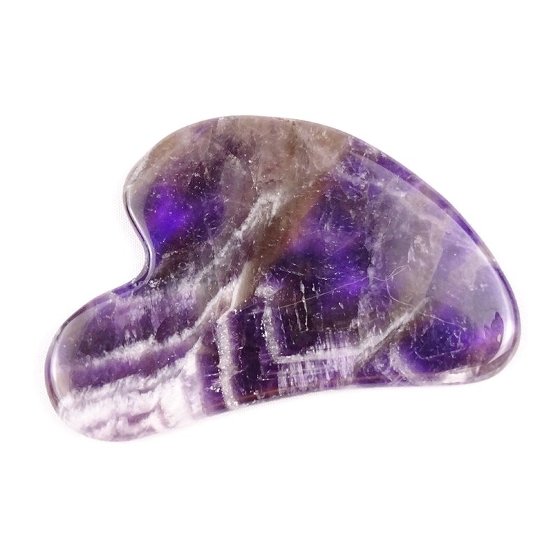 Gua Sha Tool Manufacturer - Wholesale Natural Purple Crystal Amethyst for Face Lifting Skincare Massager
