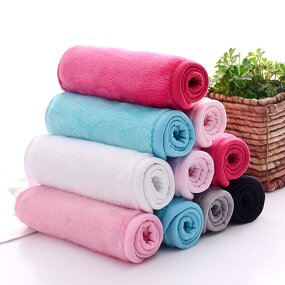 Microfiber Cloth Manufacturer - Private Label Rectangle Reusable Makeup Remover Towel Wash Cleaning
