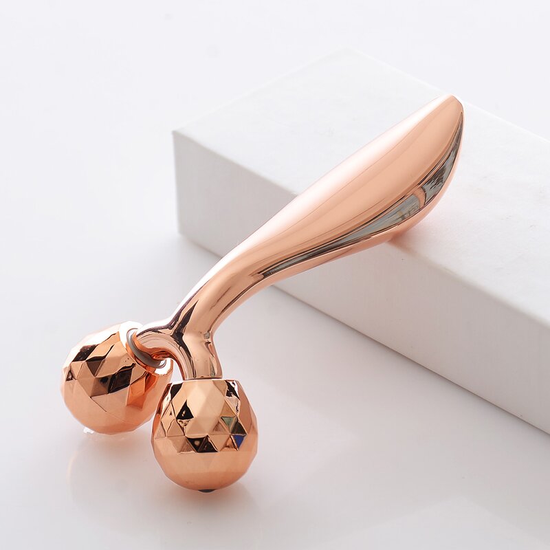 Face Sculpting Roller Manufacturer - Gold Stainless Steel for Neck Massage Body Slimming Anti-Wrinkles