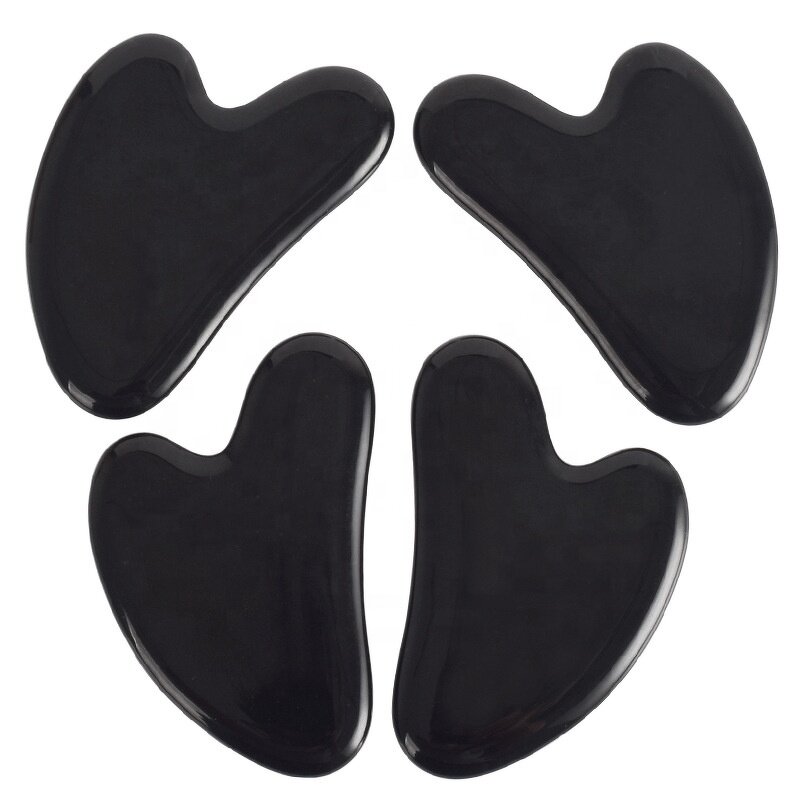 Gua Sha Tool Manufacturer - Natural Black Obsidian for Facial Massage Skin Lightening & Private Label