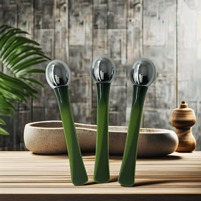 Facial Spoon Applicator Manufacturer - Portable Metal for Home Use Eye Cream Roller Wand for Swelling Reduction